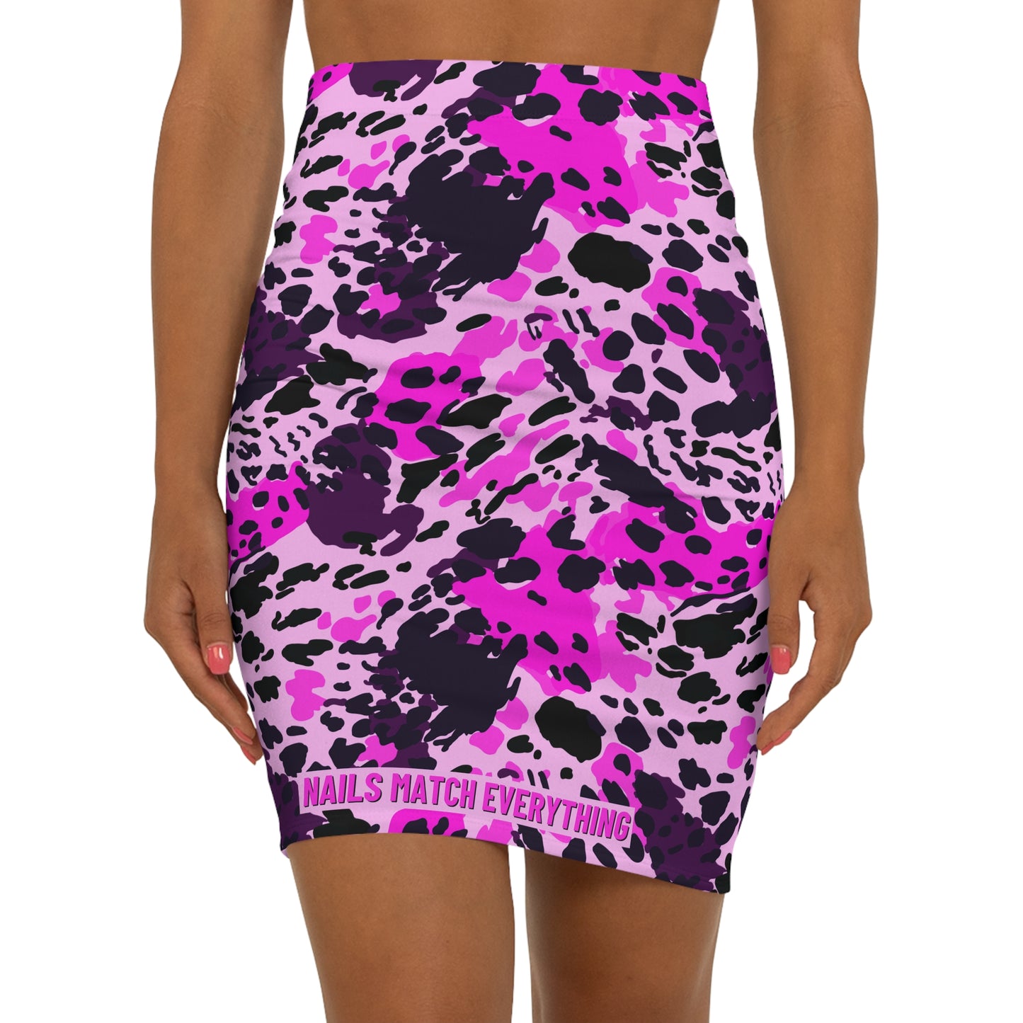 Women's Mini Skirt (AOP) Collection 19 Nails Match Everything