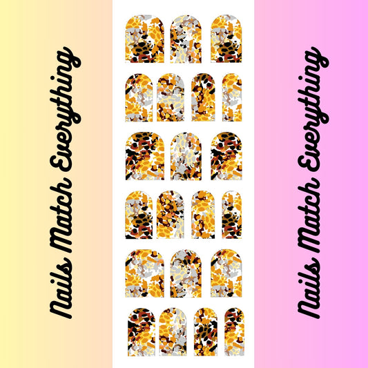 Collection 13 Press-On Toenail/Natural Toenail Decals Fits Square 0.7cm/0.28in to 1.75cm to 0.69