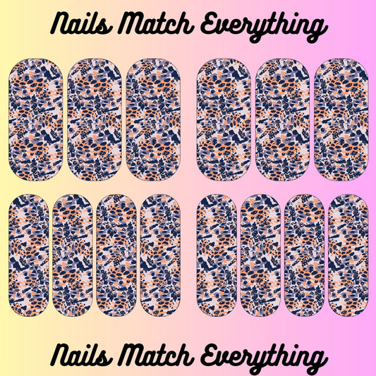 Collection 15 Press-On Nail/Natural Nail Decals Fits 18.5mm to 2.21-inch nails