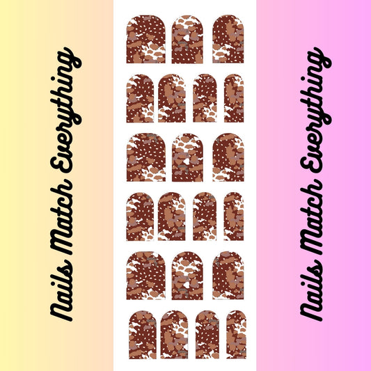 Collection 18 Press-On Toenail/Natural Toenail Decals Fits Square 0.7cm/0.28in to 1.75cm to 0.69