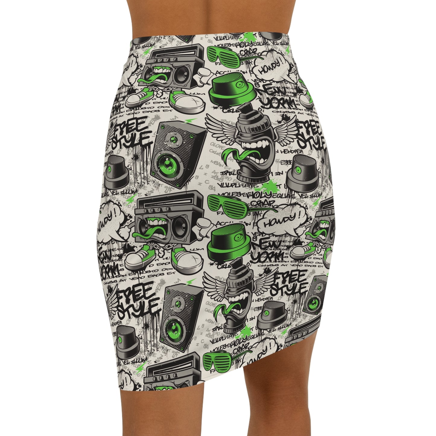 Women's Mini Skirt (AOP) Collection 3 Nails Match Everything