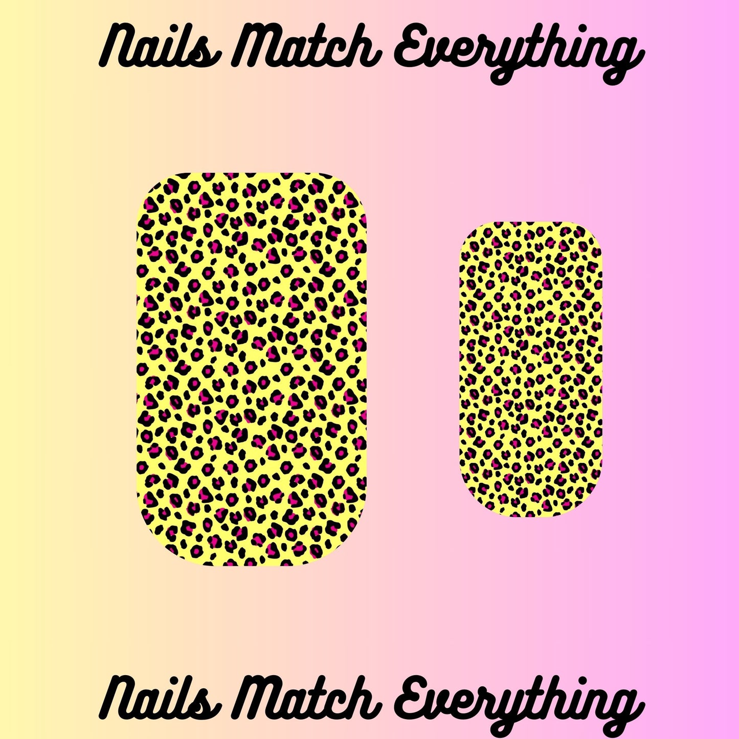 Collection 8 Press-On Toenail//Natural Toenail Decals Fits Square 0.7cm/0.28in to 1.75cm to 0.69