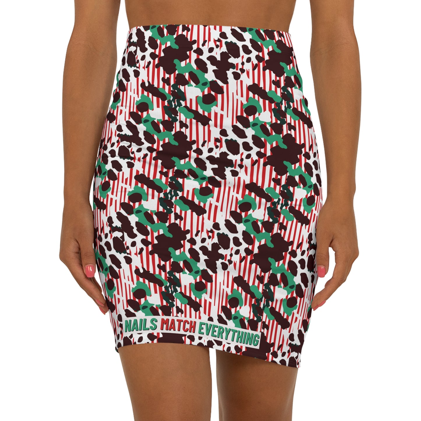 Women's Mini Skirt (AOP) Collection 12 Nails Match Everything