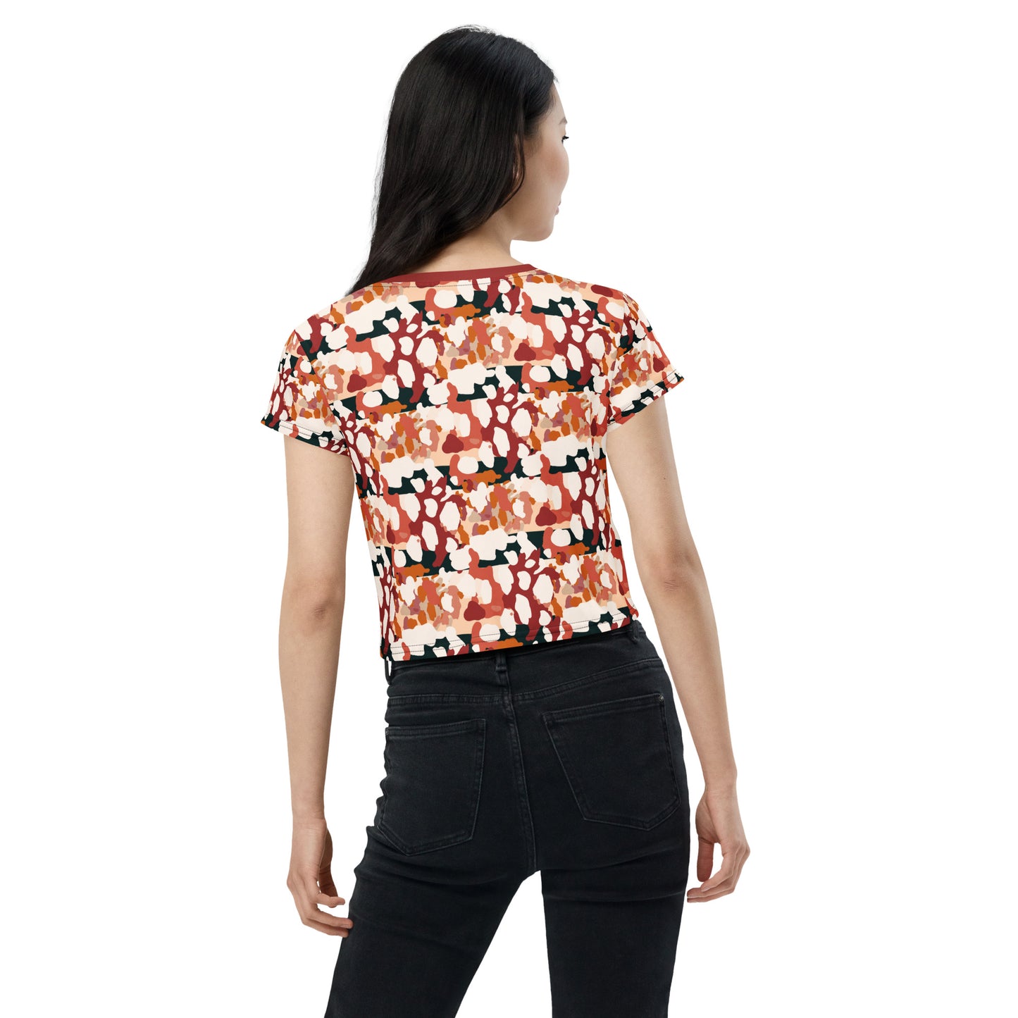 All-Over Print Crop Tee Collection 14 Nails Match Everything