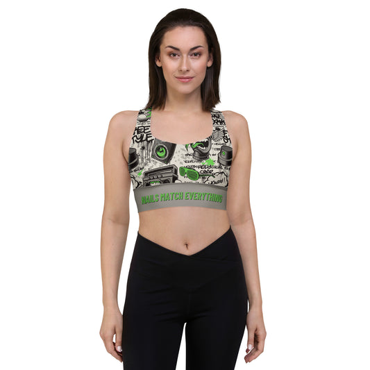 Longline sports bra Collection 3 Nails Match Everything