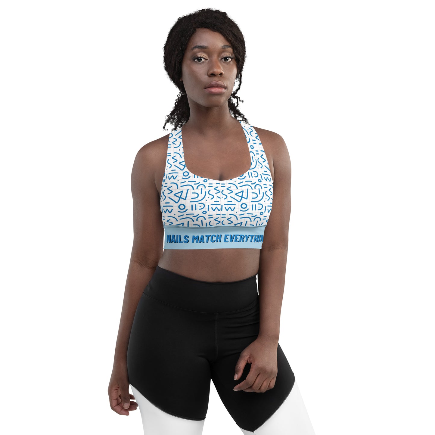 Longline sports bra Collection 5 Nails Match Everything