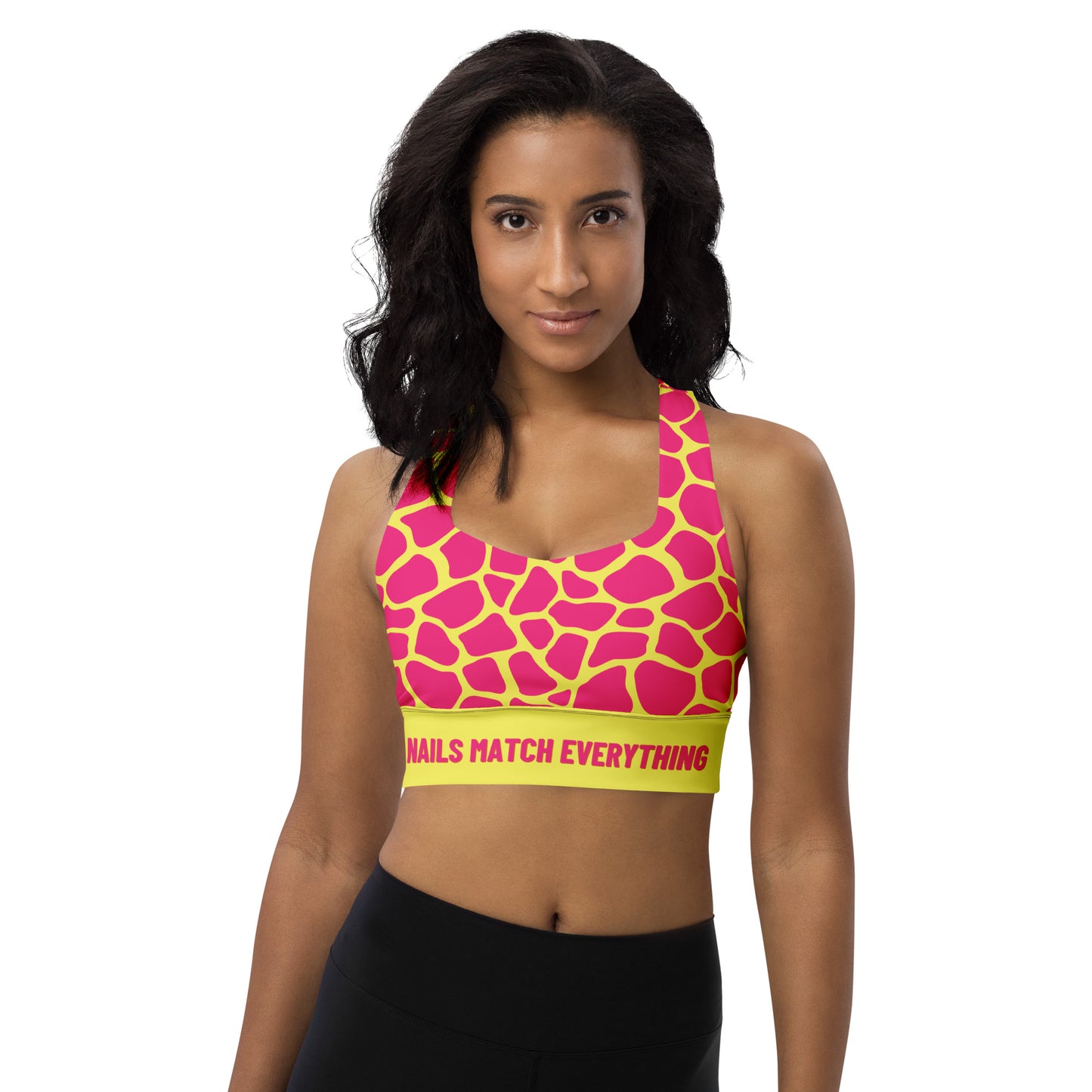 Longline sports bra Collection 7 Nails Match Everything