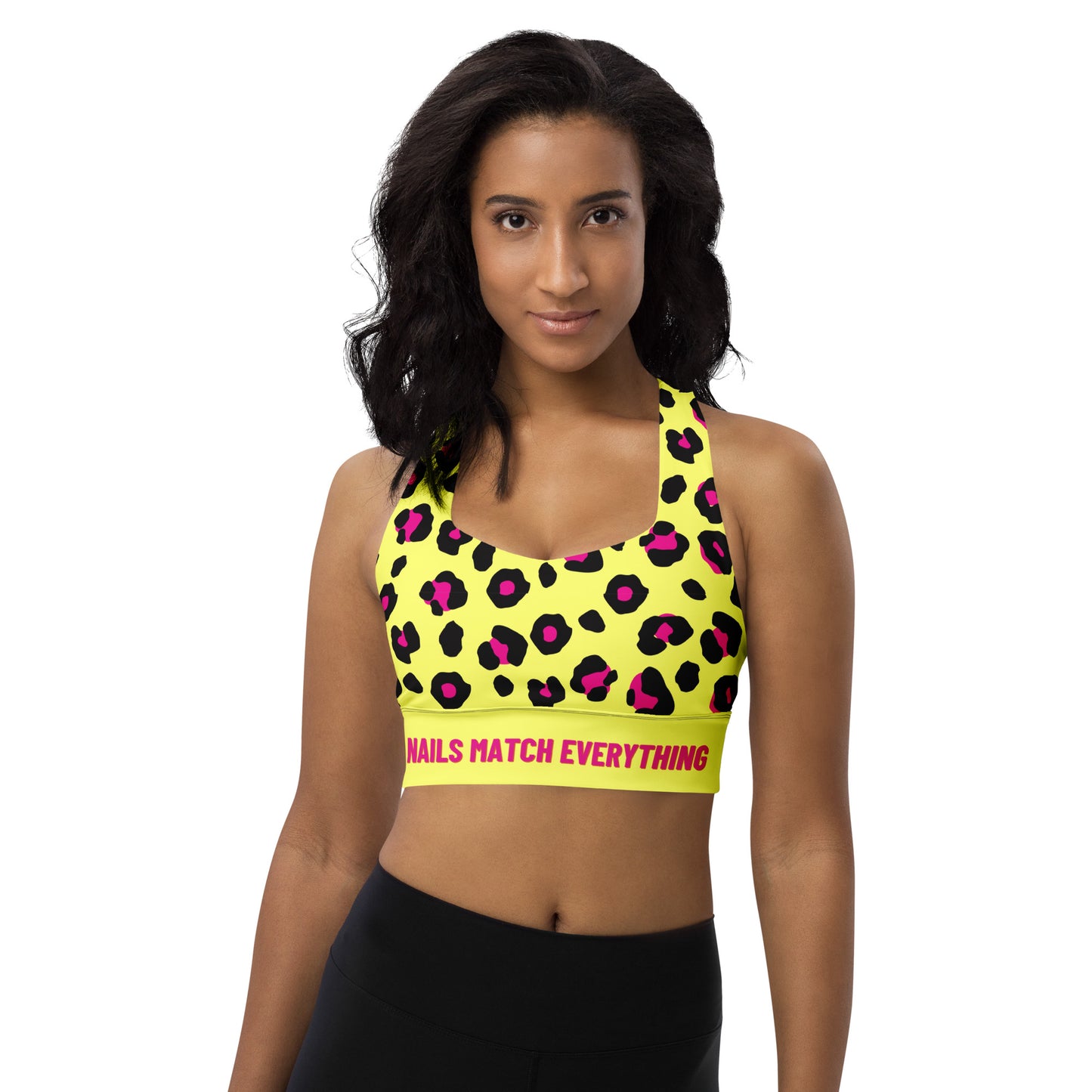 Longline sports bra Collection 8 Nails Match Everything