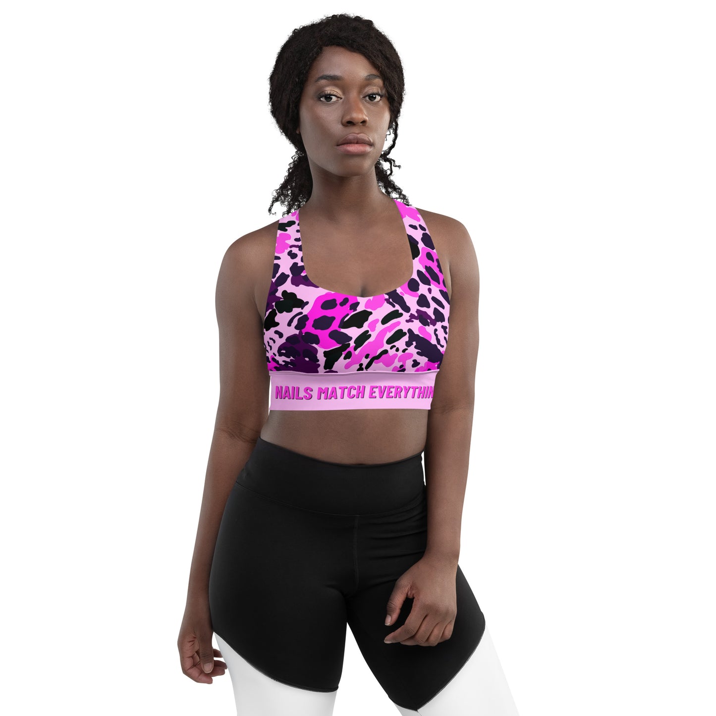 Longline sports bra Collection 19 Nails Match Everything