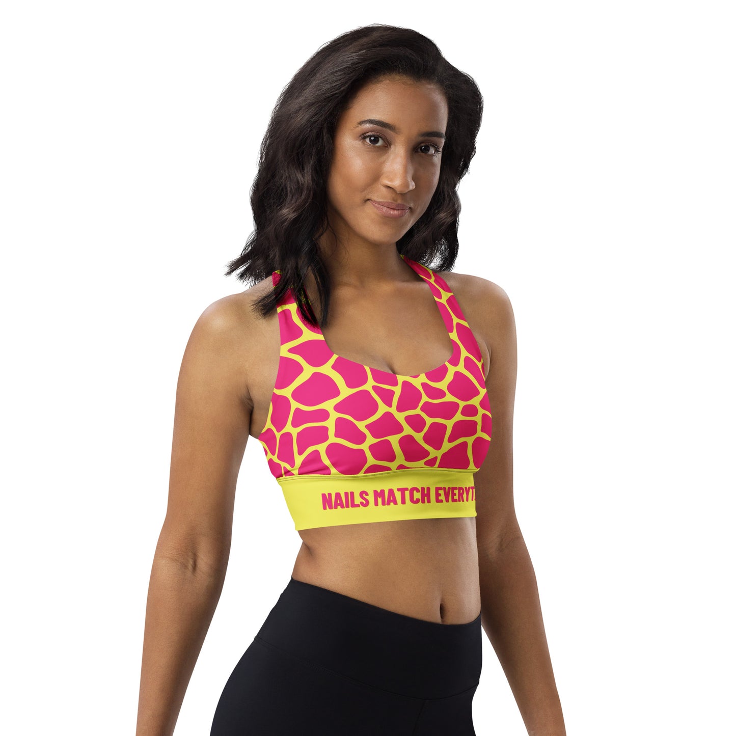 Longline sports bra Collection 7 Nails Match Everything