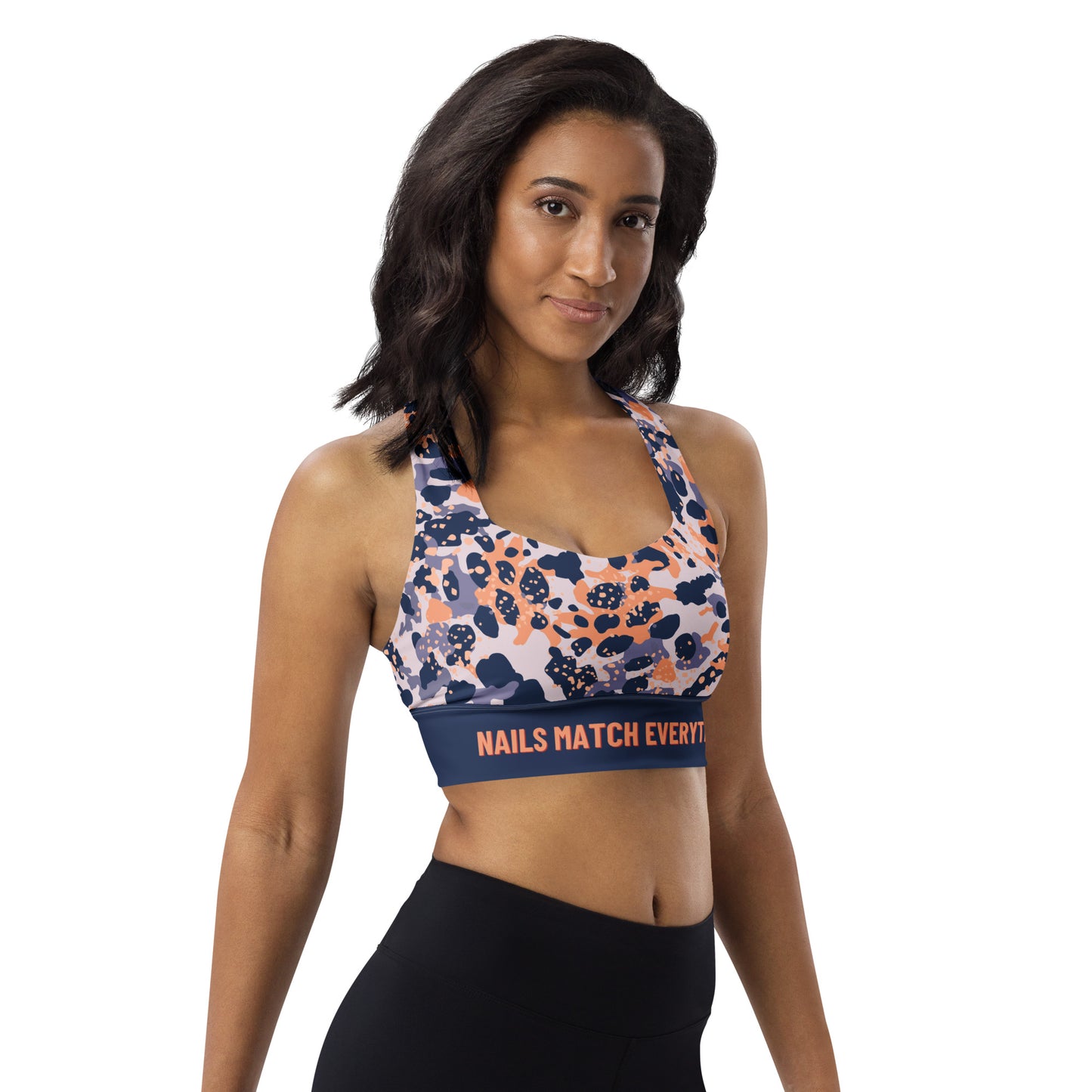 Longline sports bra Collection 15 Nails Match Everything