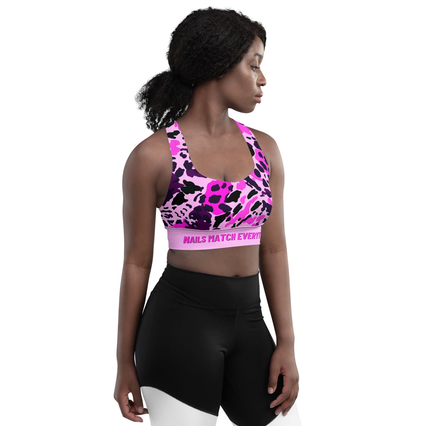 Longline sports bra Collection 19 Nails Match Everything