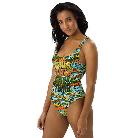 One-Piece Swimsuit Collection 17 Nails Match Everything