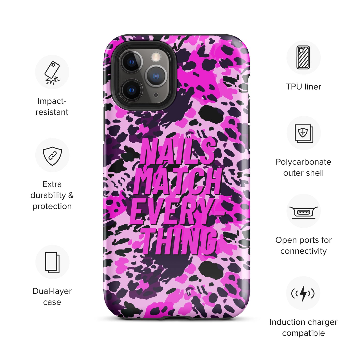 Tough Case for iPhone® Collection 19 Nails Match Everything