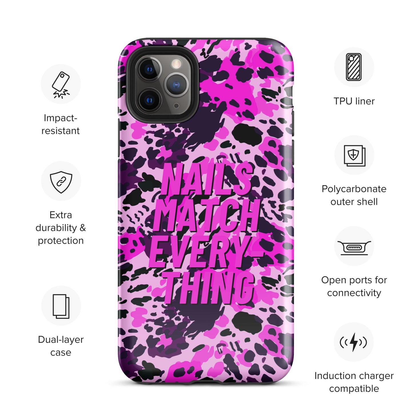 Tough Case for iPhone® Collection 19 Nails Match Everything