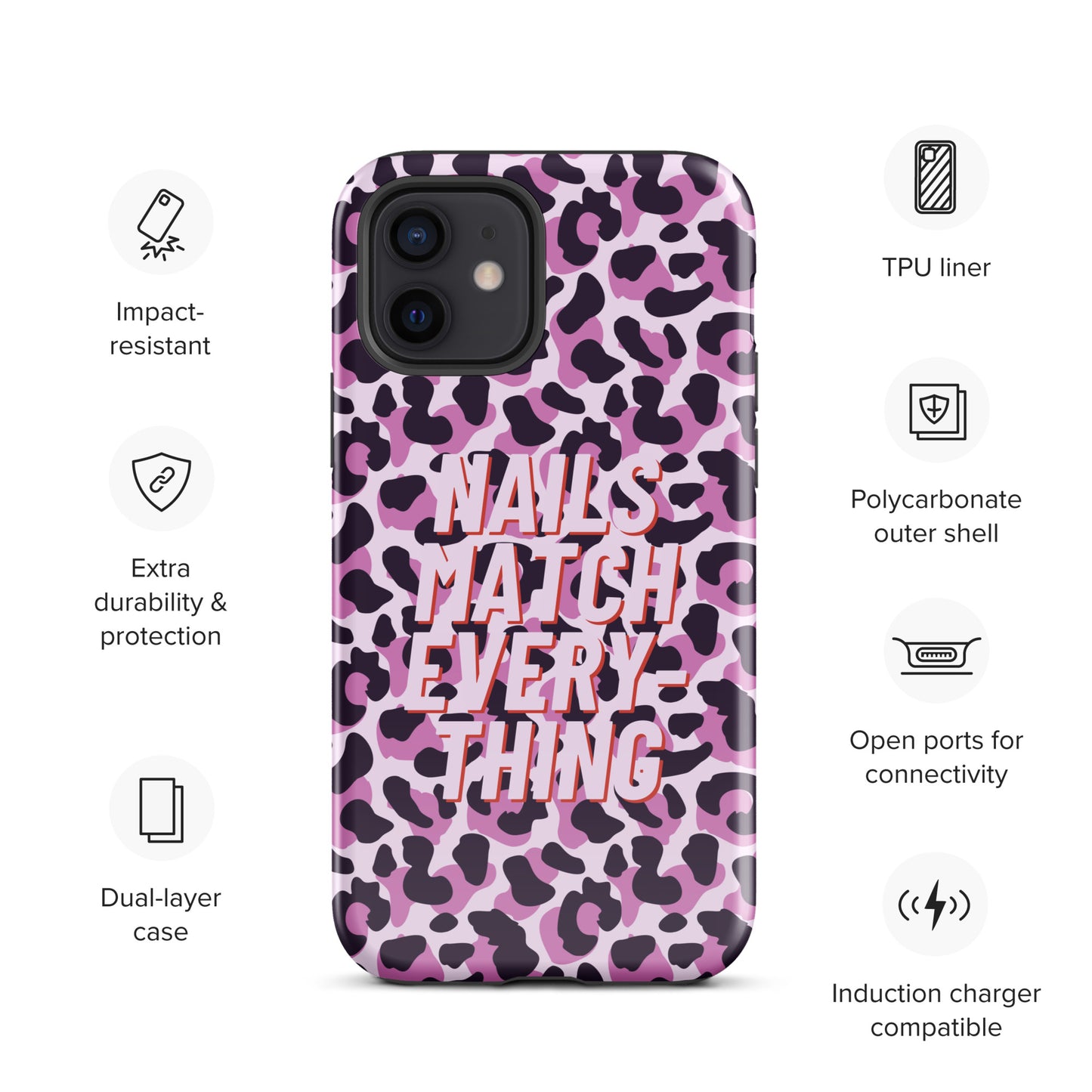 Tough Case for iPhone® Collection 9 Nails Match Everything