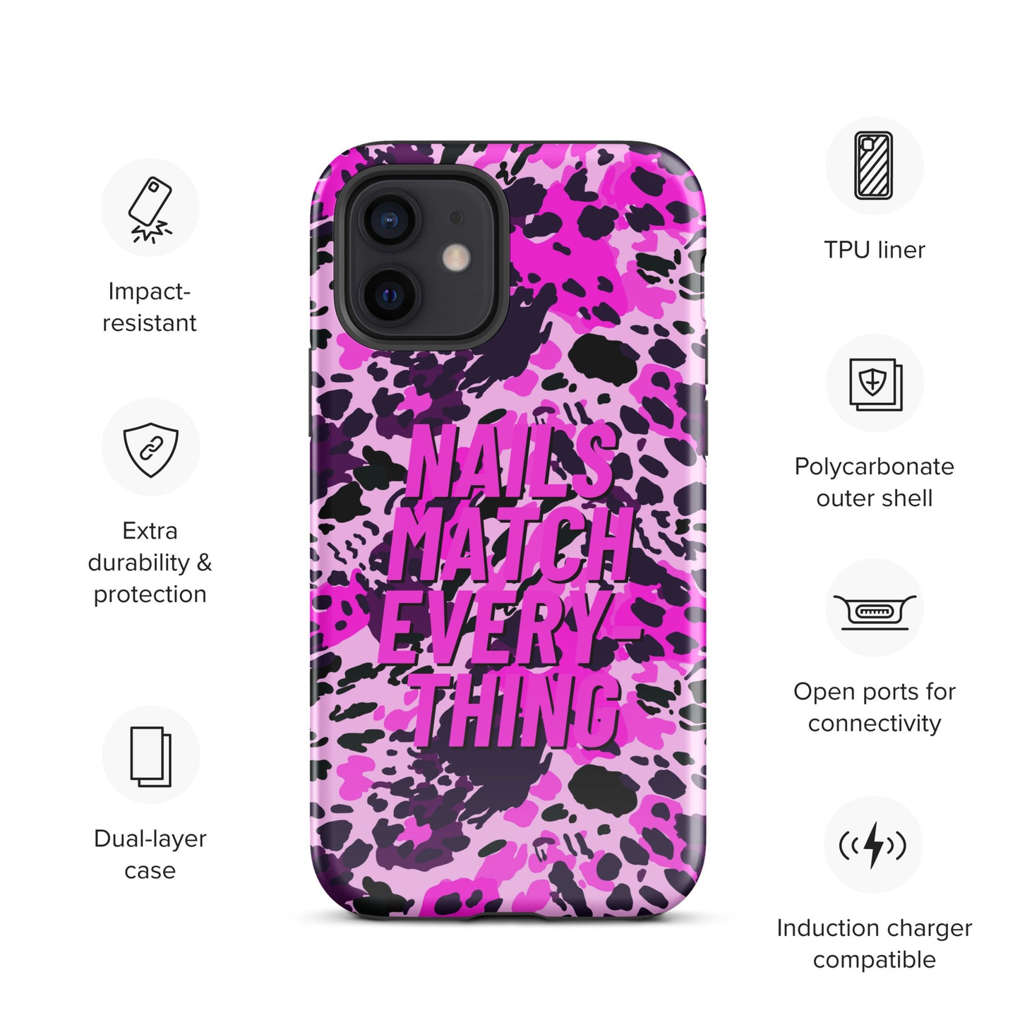 Tough Case for iPhone® Collection 19 Nails Match Everything