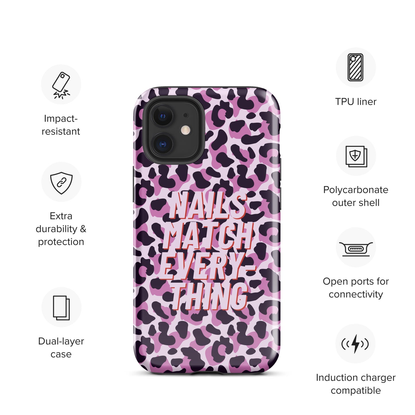 Tough Case for iPhone® Collection 9 Nails Match Everything