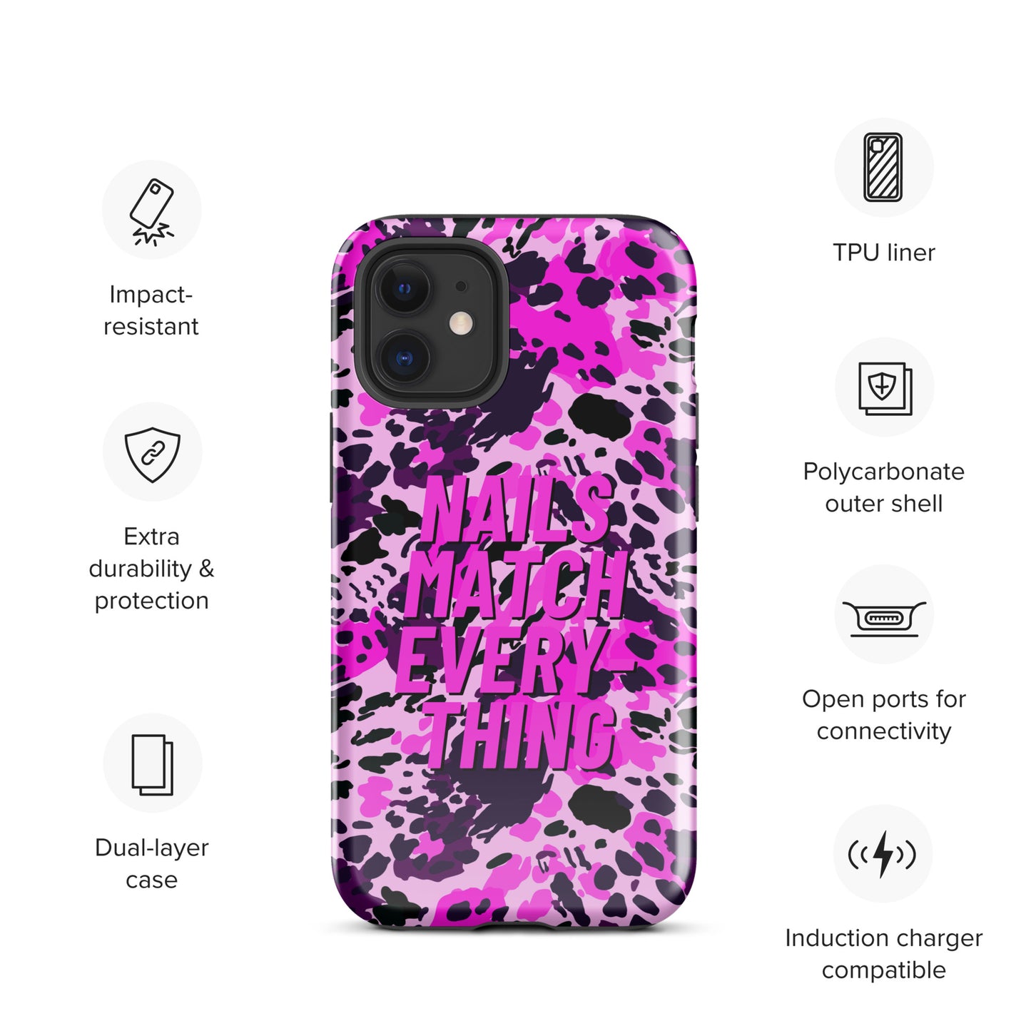 Tough Case for iPhone® Collection 19 Nails Match Everything