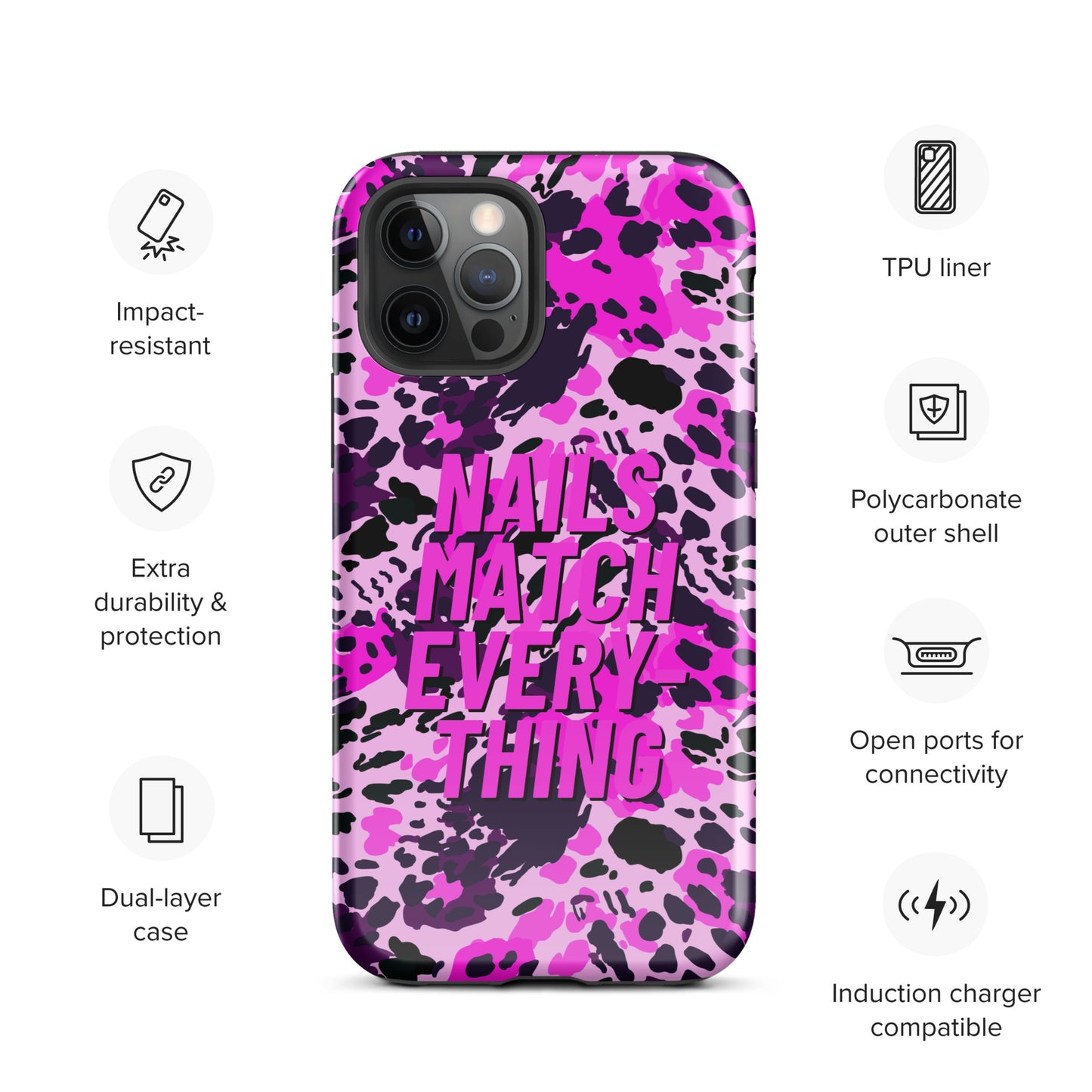 Tough Case for iPhone® Collection 19 Nails Match Everything