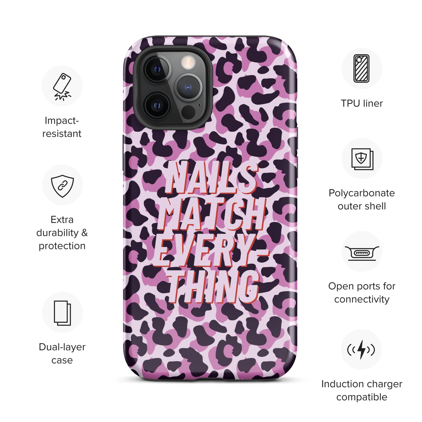 Tough Case for iPhone® Collection 9 Nails Match Everything