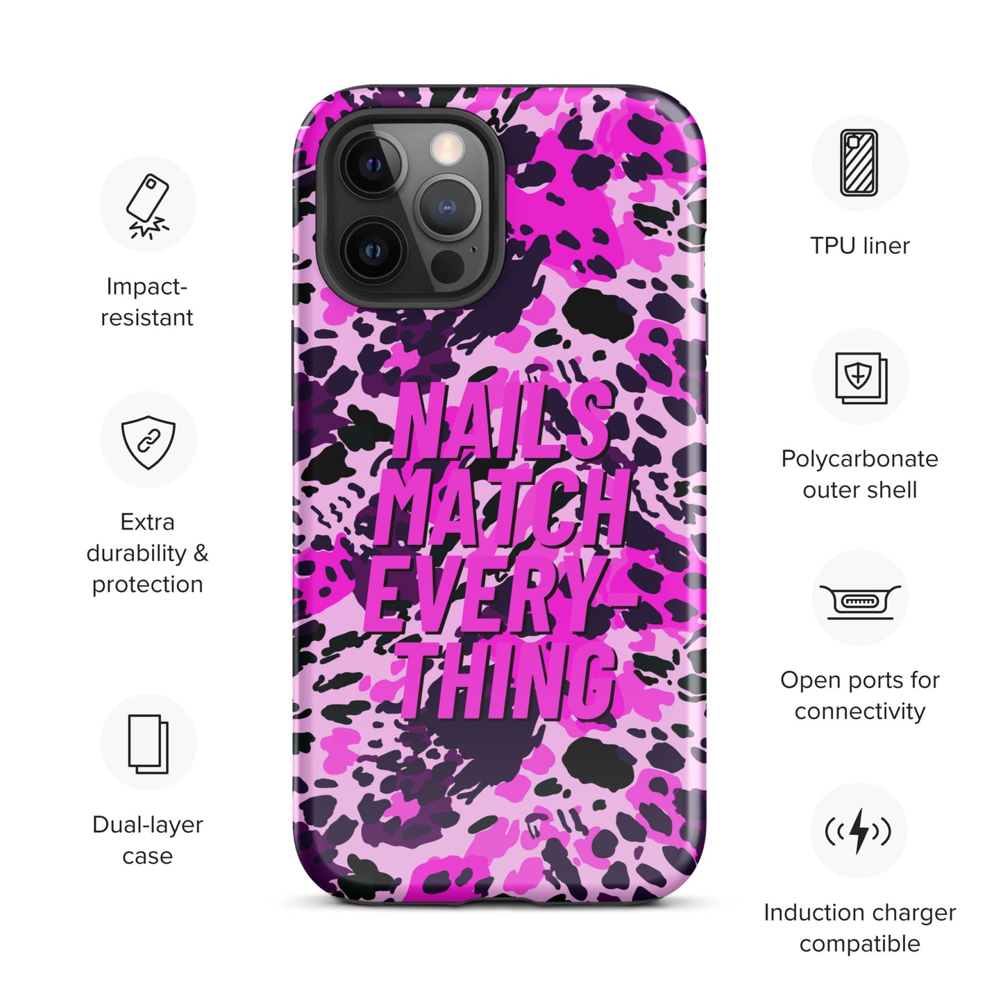 Tough Case for iPhone® Collection 19 Nails Match Everything