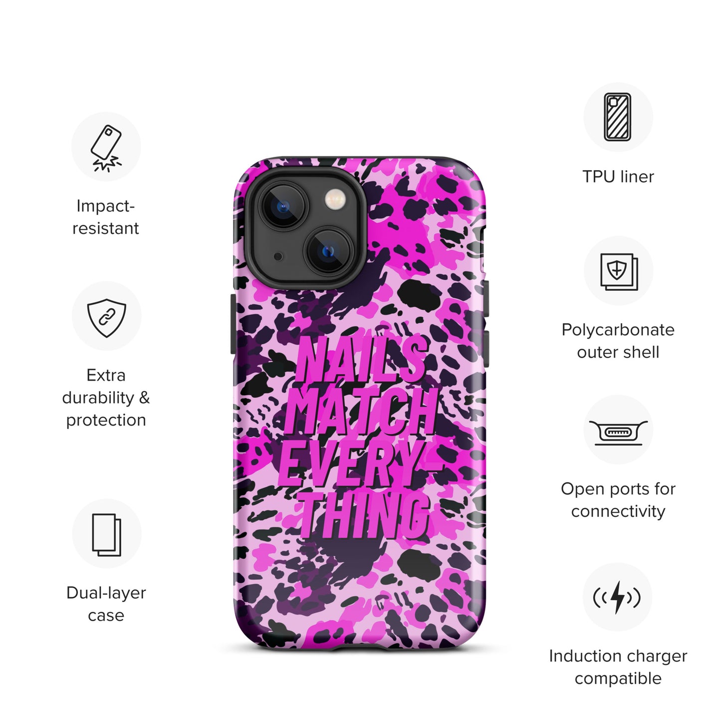 Tough Case for iPhone® Collection 19 Nails Match Everything