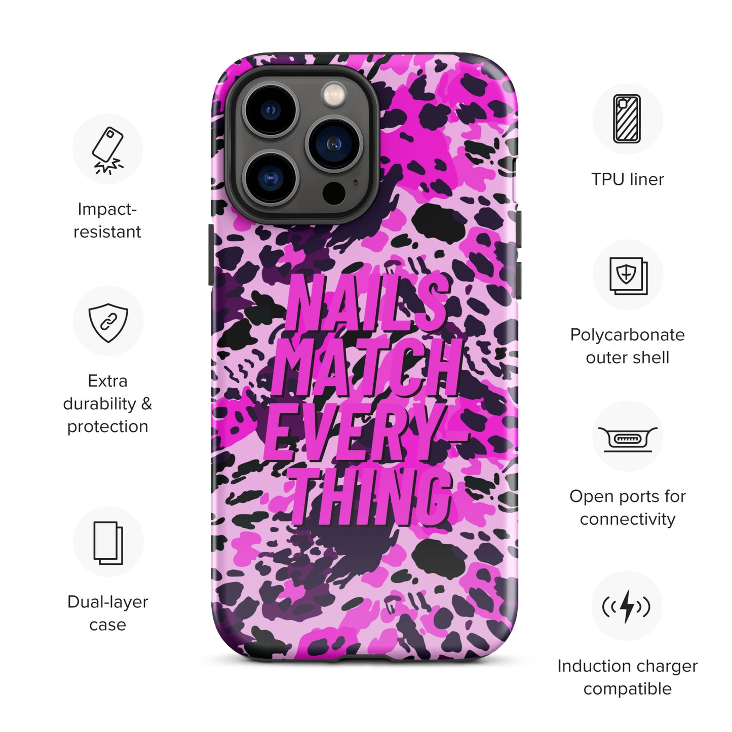 Tough Case for iPhone® Collection 19 Nails Match Everything