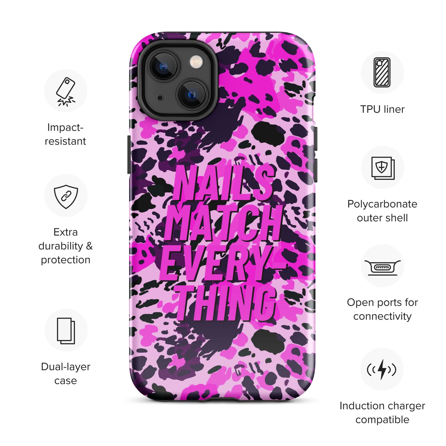 Tough Case for iPhone® Collection 19 Nails Match Everything