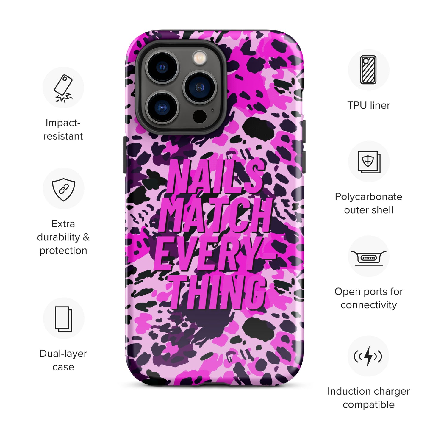 Tough Case for iPhone® Collection 19 Nails Match Everything