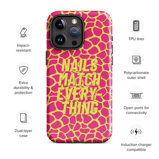 Tough Case for iPhone® Collection 7 Nails Match Everything