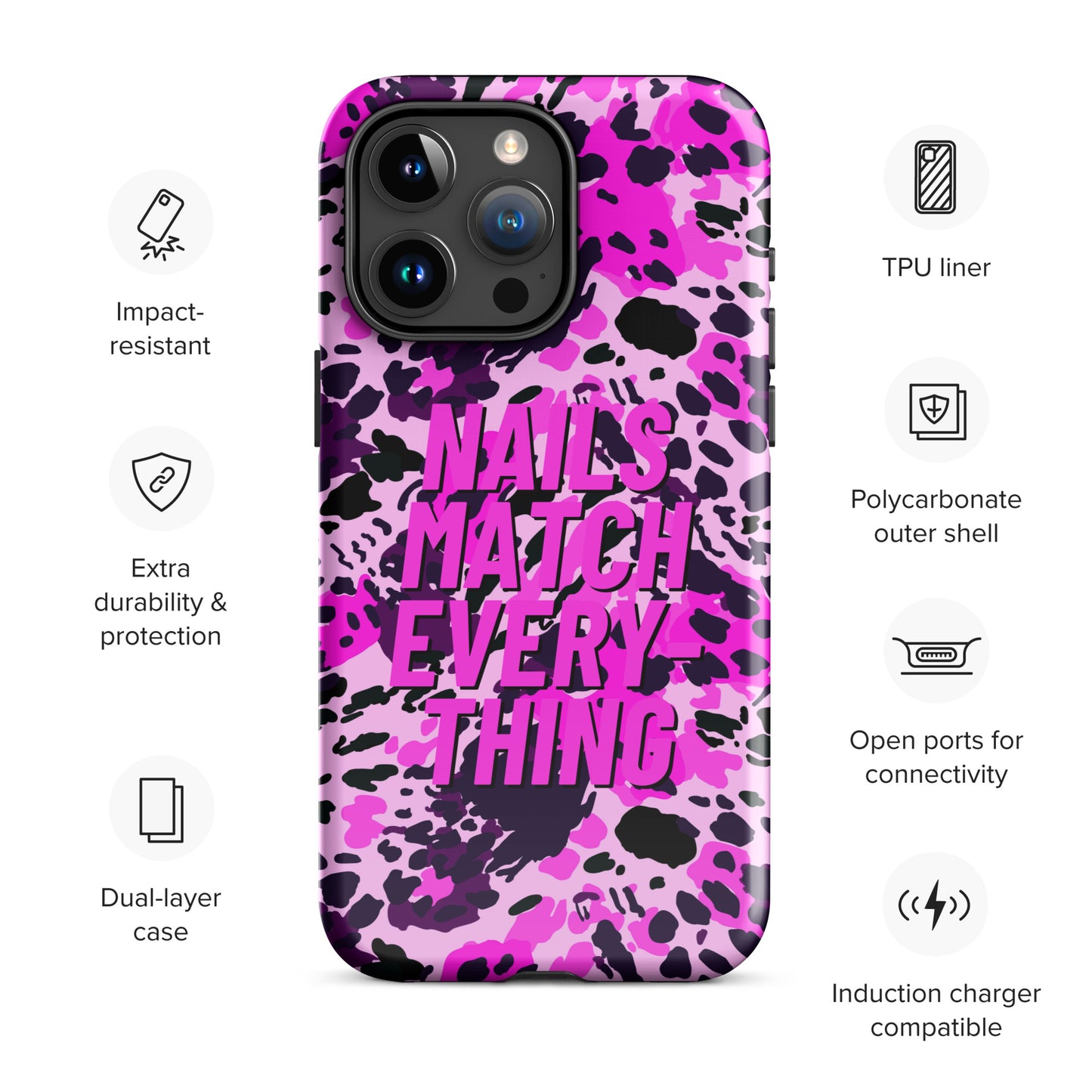 Tough Case for iPhone® Collection 19 Nails Match Everything